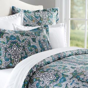 Pottery Barn Daphne Organic Duvet Cover, Full/Queen, Multi-Color